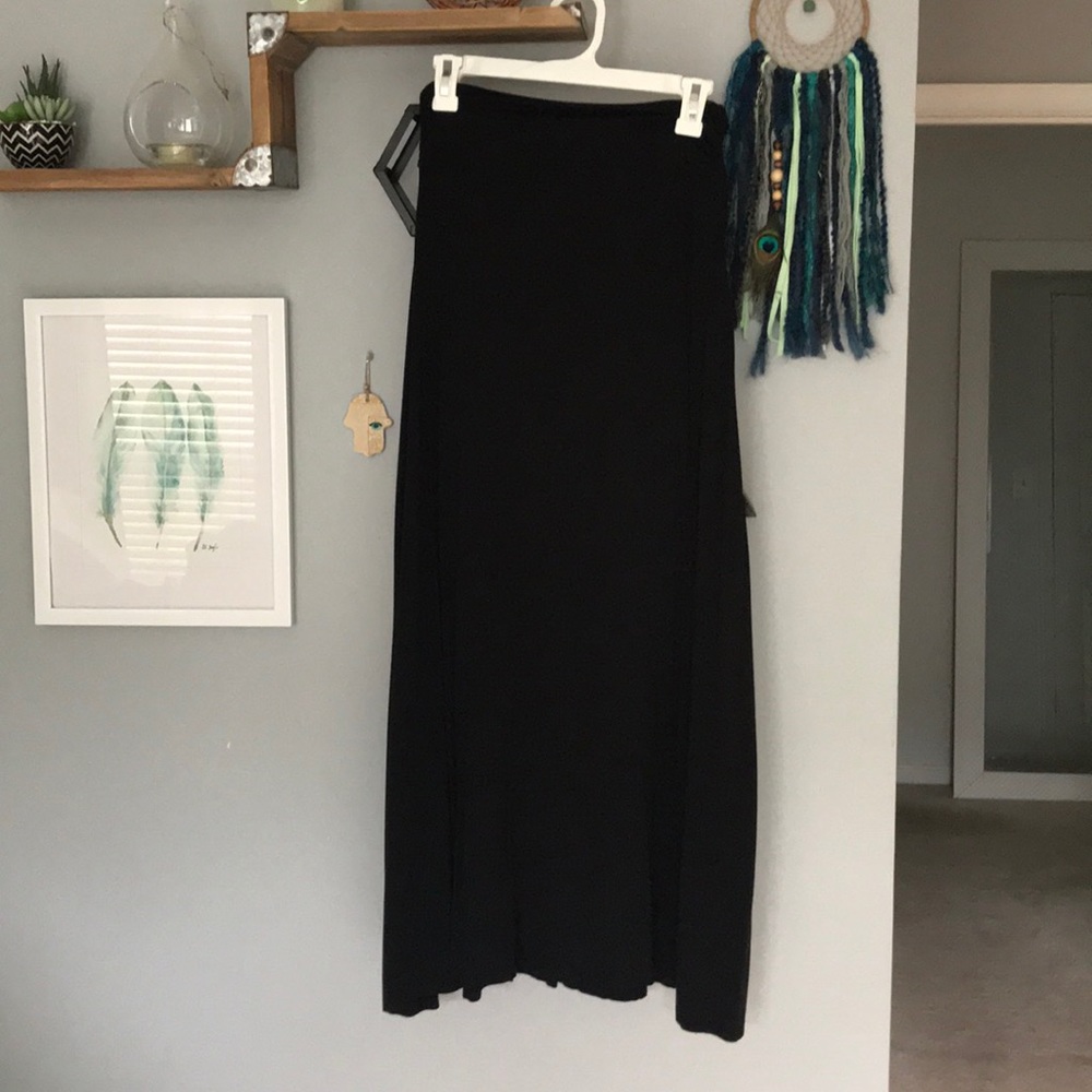 Long Black skirt.